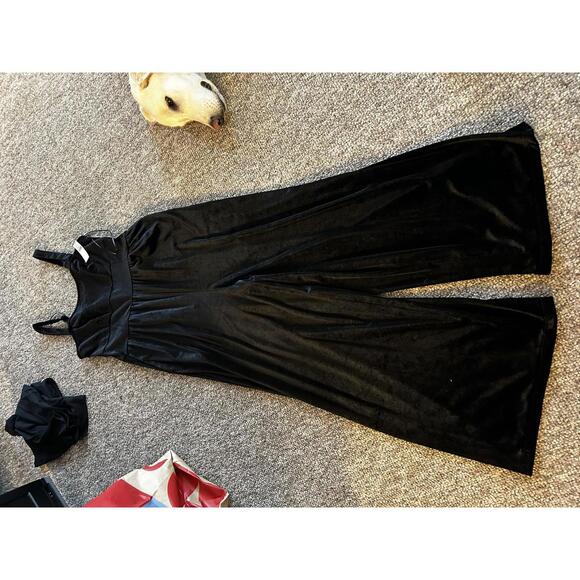 Old Navy Pants - Black Velvet Women's Jumpsuit with Adjustable Straps